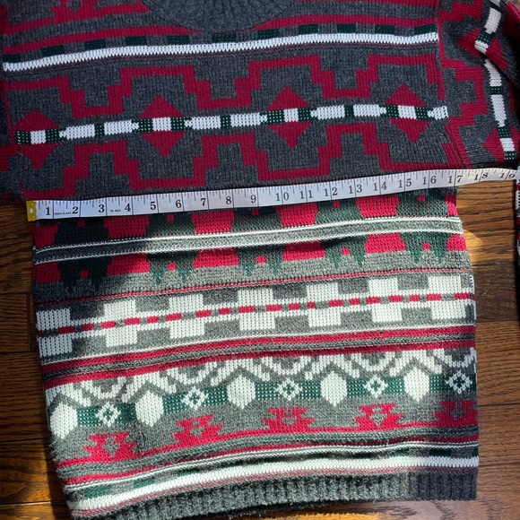 Vintage Aztec Mock Neck Size XS Sweater - Picture 7 of 10